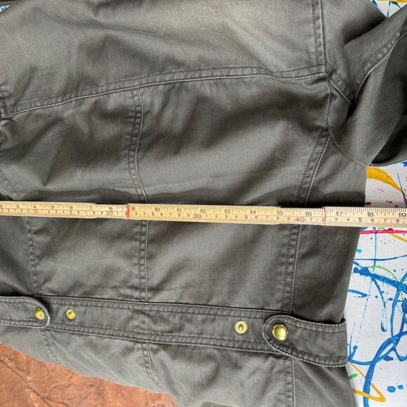 j crew downtown field jacket green lightweight utility coat Size XS - Picture 9 of 10